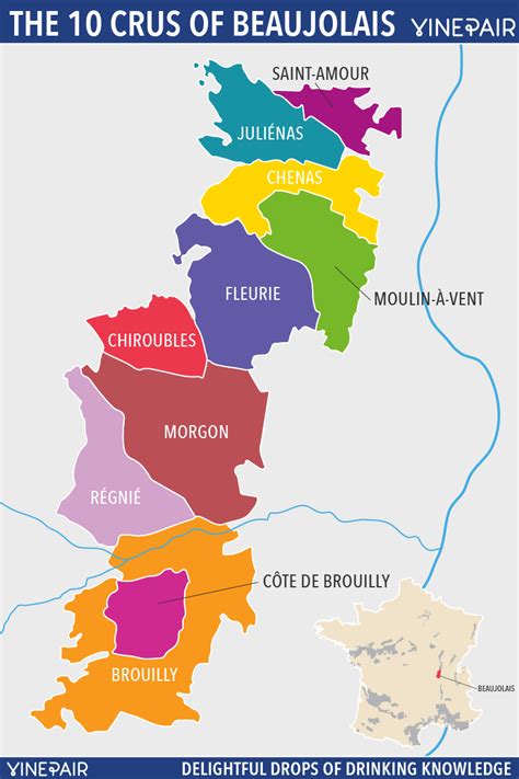 A Personality Guide To The 10 Crus Of Beaujolais - With Map! | VinePair