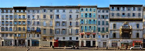 Marseille Architecture | The french port city in streetline panoramas - PANORAMASTREETLINE