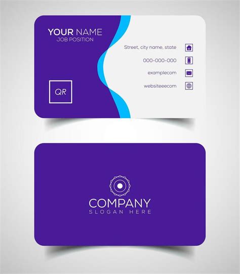 Double-sided creative and modern business card template. Vector ...