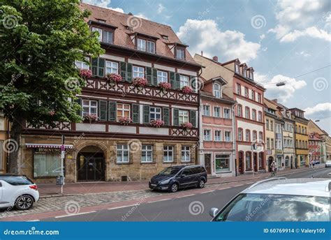 Bamberg, Germany. Old Buildings in the Historic City Editorial Stock Image - Image of square ...