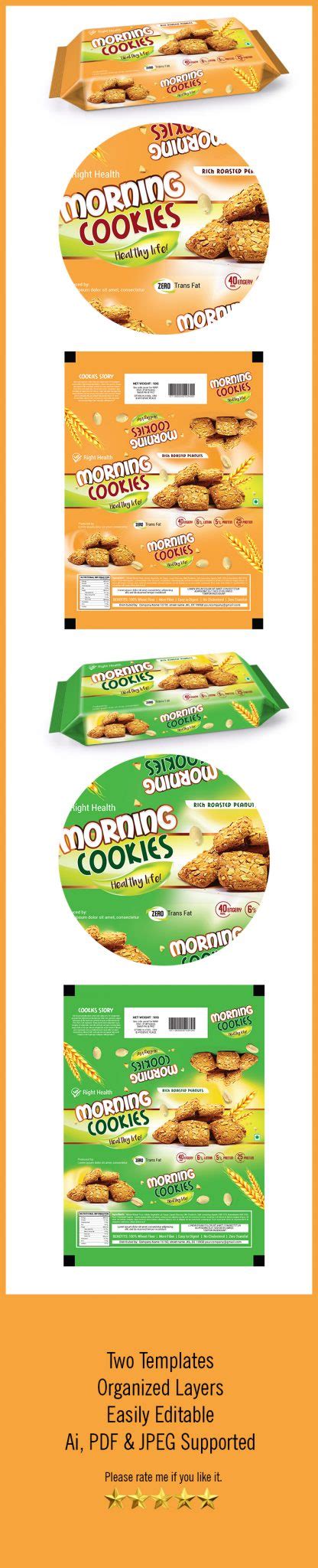 Cookies Packaging Template Vol-35 - Packaging Design Company | Packaging Design Agency, India