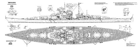 Battleship Bismarck Plans