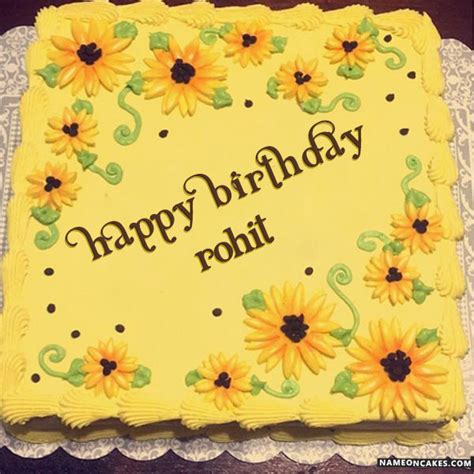 Happy Birthday rohit Cake Images