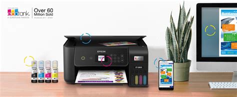 Epson EcoTank ET-2800 Wireless Color All-in-One Cartridge-Free Supertank Printer with Scan and ...