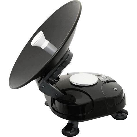 MegaSat 9101250 Satman Portable Satellite Dish, Mirror diameter=46 cm, Black from Conrad.com