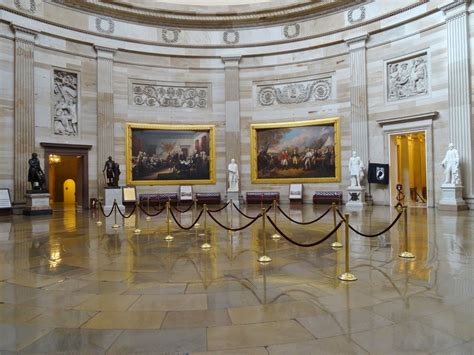 Rotunda of the U.S. Capitol. To get the photo with no one in it was ...