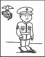 Marine Soldier Coloring Pages Sketch Page sketch template