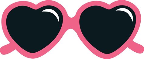 Heart Sunglasses #2 SVG Cut File - Snap Click Supply Co.