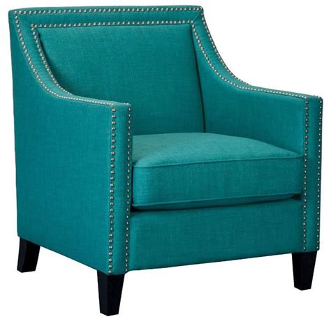 Elsinore Accent Chair TEAL | Teal accent chair, Upholstered accent chairs, Teal chair