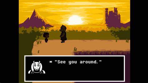 Undertale True Pacifist Ending - Leaving the Monsters - YouTube