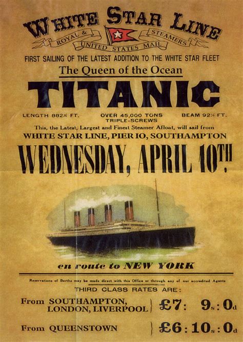 Titanic Departure Advert Postcard – Post Cards, Souvenirs and Gifts – Palmer Agencies Ltd