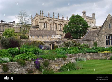 historical Oxford college gardens Stock Photo - Alamy