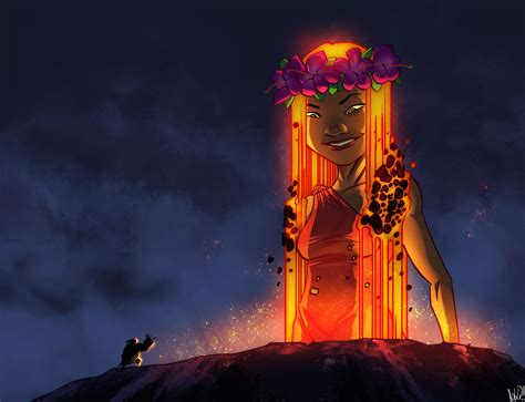 Pele the Volcano Goddess by PandaFace on DeviantArt