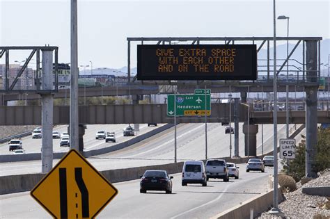 Digital traffic signs displaying COVID-19 messages in Las Vegas | Las ...