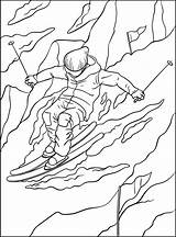 Alpine Skiing Coloring Page For Kids 11416456 Vector Art At Vecteezy sketch template