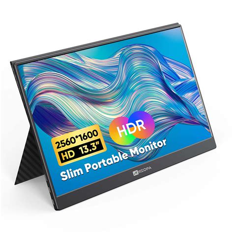 Buy 2K Portable Monitor, Arzopa 13.3'' HDR Portable Laptop Monitor USB C HDMI External Monitor ...