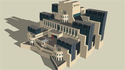 The SIS Building AKA the MI6 building (464 KB) | 3D Warehouse