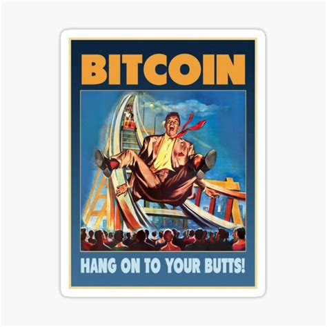 "Bitcoin Roller Coaster!" Sticker for Sale by Phneepers | Redbubble