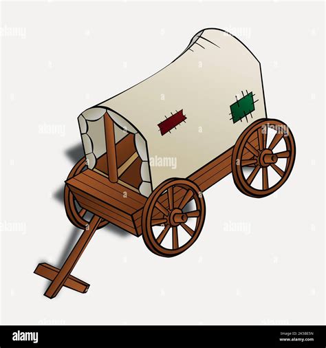 Medieval caravan clipart, illustration vector Stock Vector Image & Art - Alamy