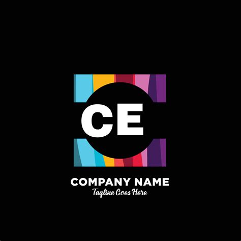 CE initial logo With Colorful template vector. 21072137 Vector Art at Vecteezy