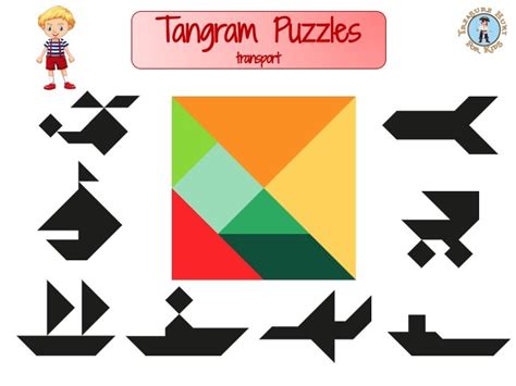 Hard Tangram Puzzles Printable