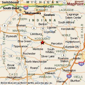 Where is Warsaw, Indiana? see area map & more