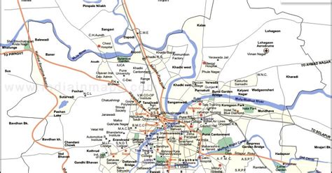 India In Maps: Pune City Map