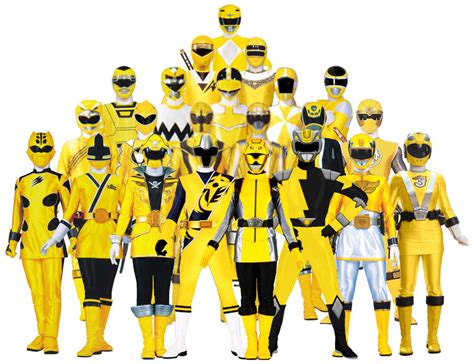 All Yellow Power Rangers by RedGalaxy93 on DeviantArt