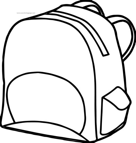 School Bag Coloring Page Coloring Pages