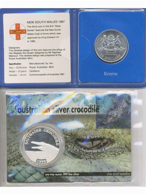 Two (2) Australian Silver Coins (#1006) on Oct 23, 2021 | Antique Auction Group in NSW