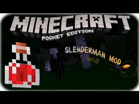 Slenderman mod. Minecraft pe - YouTube