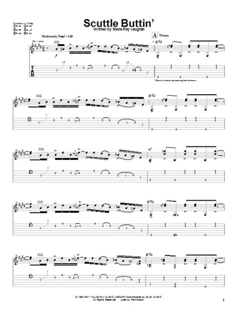 Scuttle Buttin' by Stevie Ray Vaughan - Guitar Tab - Guitar Instructor