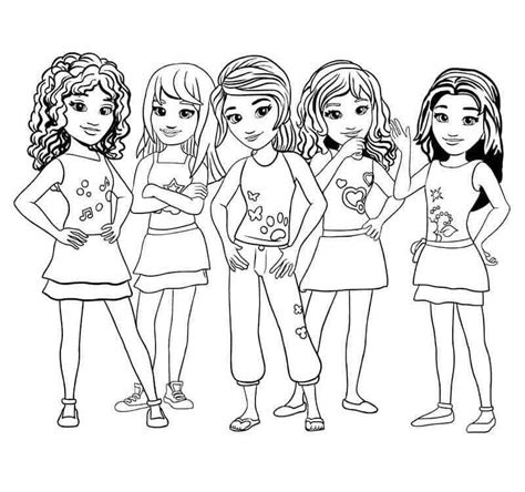 Lego Friends Characters coloring page - Download, Print or Color Online ...