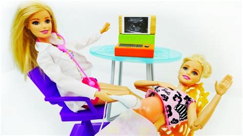 Barbie baby doll videos - A doll visit Barbie doctor - YouTube