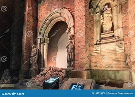 Inside Nagasaki Atomic Bomb Museum on December 2, 2019 in Nagasaki ...