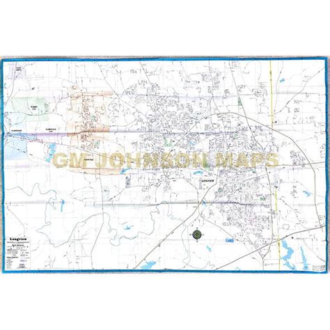 Longview, Texas Street Map - GM Johnson Maps