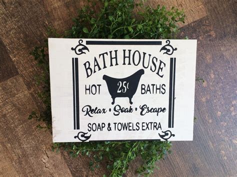 Bathroom Signs/ Farmhouse Signs/ Farmhouse Decor/ Bathroom - Etsy