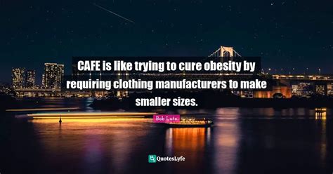 CAFE is like trying to cure obesity by requiring clothing manufacturer ...