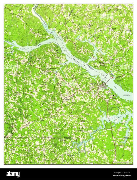 Map of clarksville virginia hi-res stock photography and images - Alamy