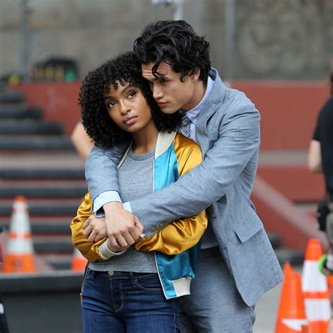 Yara Shahidi and Charles Melton filling ‘The Sun is Also A Star’ in China Town | July 17 2018 ...