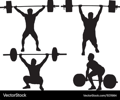 Weight Lifting Silhouette Svg