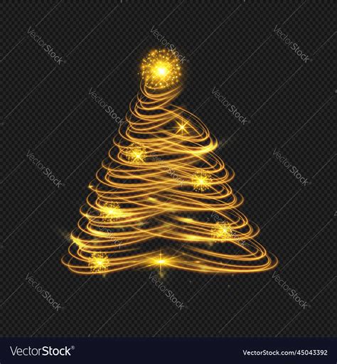 Magic christmas tree christmas Royalty Free Vector Image