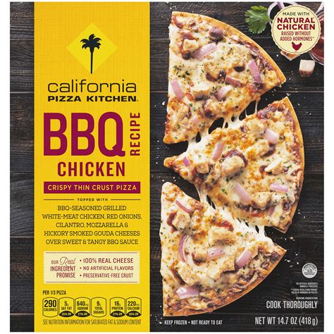 CALIFORNIA PIZZA KITCHEN BBQ Chicken Recipe Crispy Thin Crust Frozen ...