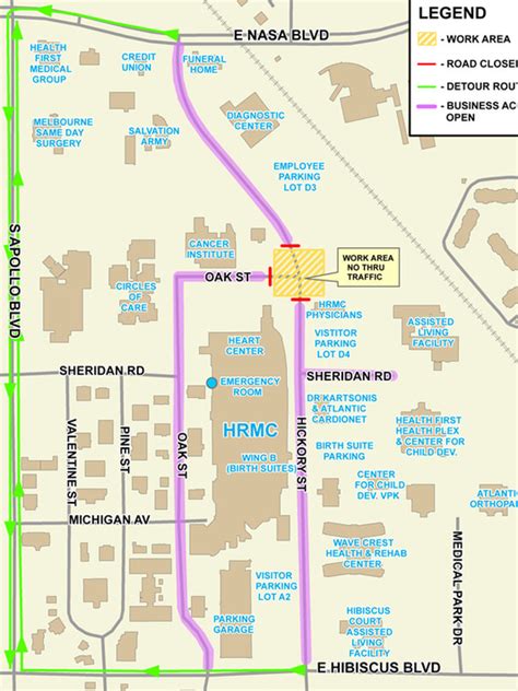 Hickory Street closing for 3 months near Holmes Regional Medical Center