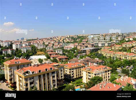 The changing skyline of Istanbul. Tall modern buildings are replacing ...