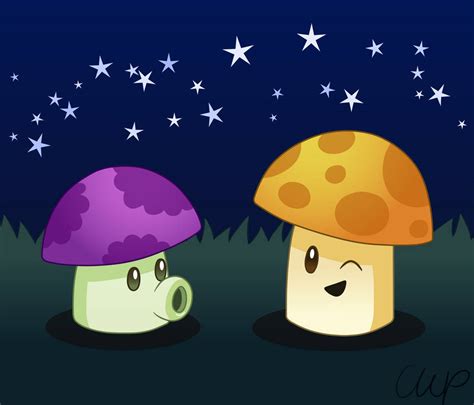 Puff-shroom and Sun-shroom by ButterScotchCowpea on DeviantArt