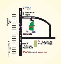 Annai Builders Annai Aaradhana Map - Maraimalai Nagar, Chennai South Location Map