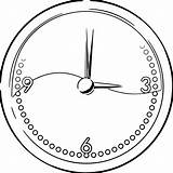 Pocket Clock Coloring Pages Drawing Outline Alarm Line Drawings Tattoo  sketch template