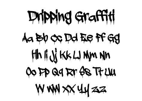 Dripping Graffiti Graffiti Font Graffiti Designs POD - Etsy