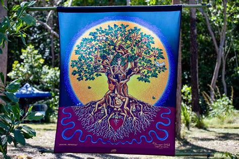 Drawing Inspiration- Colour Tree of Life Tapestry – Art of ION